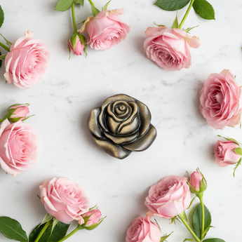 Golden Sheen Obsidian Rose – Protection, Strength & Inner Power Crystal Carving - Heavenly Crystals Online