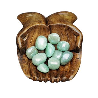 Green Aventurine Aura Tumbled Stone - Heavenly Crystals Online