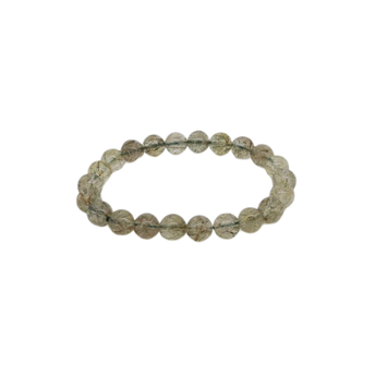 Green Rutilated Quartz Bracelet (8mm) Clarity, Growth & Heart‑Healing Energy - Heavenly Crystals Online