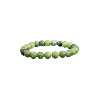 Jade Bracelet (8mm) Prosperity, Renewal & Inner Strength - Heavenly Crystals Online
