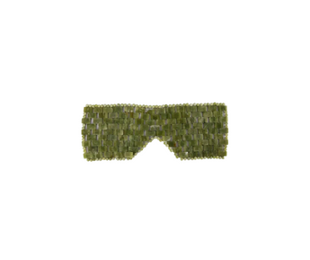Jade Crystal Eye Mask – Natural Jade Stone Cooling Mask for Relaxation & Puffiness Relief - Heavenly Crystals Online