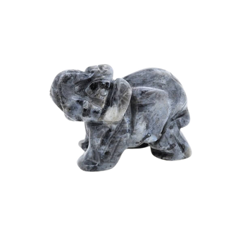 Larvikite Elephant (61g) – Grounding, Protection & Intuitive Clarity - Heavenly Crystals Online
