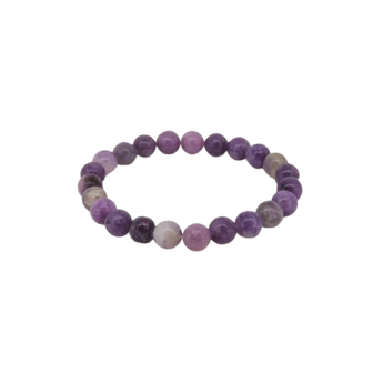 Lepidolite Bracelet (8mm) Calm, Emotional Balance & Stress Relief - Heavenly Crystals Online