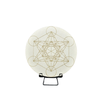 Metatron's Cube Crystal Grid with Stand – Sacred Geometry for Manifestation & Divine Connection - Heavenly Crystals Online