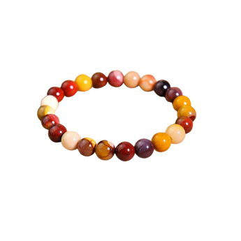 Mookaite Jasper Bracelet (8mm) Strength, Grounding & Ancestral Earth Energy - Heavenly Crystals Online