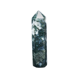 Moss Agate Generator Point (161g) – Grounding, Growth & Emotional Balance - Heavenly Crystals Online