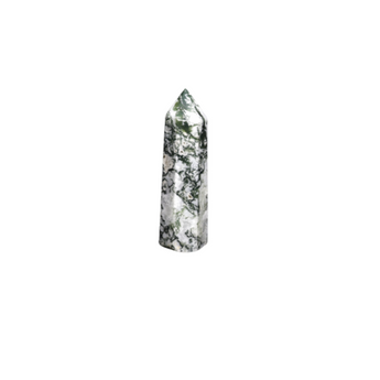 Moss Agate Generator Point (79g) – Grounding, Growth & Emotional Balance - Heavenly Crystals Online