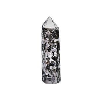 Mystic Merlinite (Indigo Gabbro) Generator Point (143g) – Intuition, Shadow Work & Deep Magic - Heavenly Crystals Online