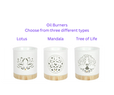 Oil Burner with tealight in Gift Box - Heavenly Crystals Online