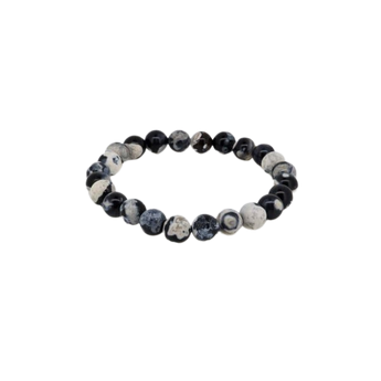 Orca Agate Bracelet (8mm) Emotional Release, Protection & Inner Strength - Heavenly Crystals Online