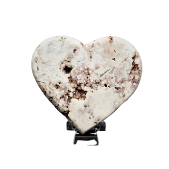 Pink Amethyst Heart with Stand (336g) – Heart Healing, Emotional Balance & Gentle Protective Energy - Heavenly Crystals Online