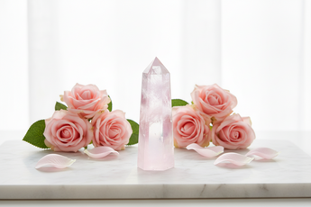 Pink Aura Quartz Generator Point (218g) - Heart Healing, Joy & High‑Vibration Energy - Heavenly Crystals Online