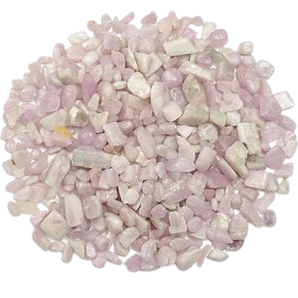 Pink Kunzite Chips (100g) Pouch for Love, Calm & Inner Harmony - Heavenly Crystals Online