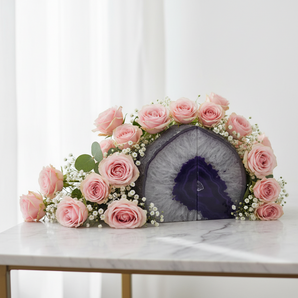 Purple Agate Bookends (2.945 kgs) Natural Agate Pair - Heavenly Crystals Online