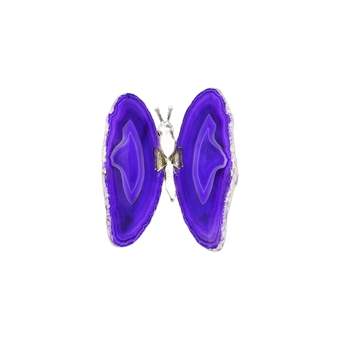 Purple Agate Butterfly - Heavenly Crystals Online