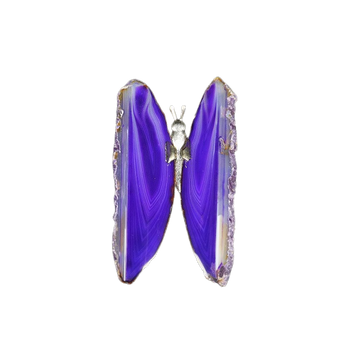 Purple Agate Butterfly - Heavenly Crystals Online