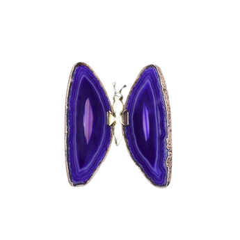 Purple Agate Butterfly - Heavenly Crystals Online