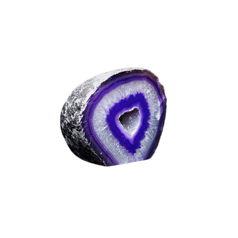 Purple Agate Cave (376g) – Calming, Protective & Soft Ambient Energy - Heavenly Crystals Online