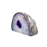 Purple Agate Cave Candle Holder include tealight candle (1.397kg) Calm, Protection & Ambient Glow - Heavenly Crystals Online