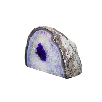 Purple Agate Cave Candle Holder include tealight candle (1.397kg) Calm, Protection & Ambient Glow - Heavenly Crystals Online