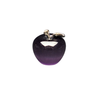 Purple Cats Eye Apple (man-made) - Heavenly Crystals Online