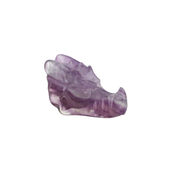 Purple Fluorite Dragon Head - Heavenly Crystals Online