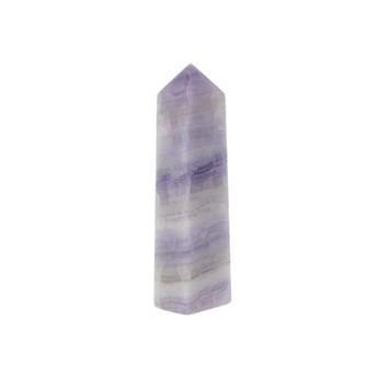 Purple Silky Fluorite Obelisk - Heavenly Crystals Online