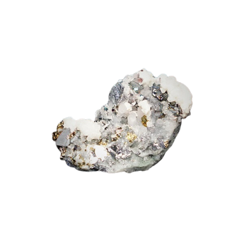 Pyrite, Galena & Quartz Cluster (880g) – Grounding & High-Energy Mineral Specimen - Heavenly Crystals Online
