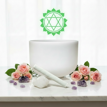 Quartz Crystal Singing Bowl – Heart Chakra Sound Healing Bowl for Love, Healing & Emotional Balance - Heavenly Crystals Online