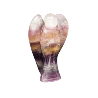 Rainbow Fluorite Angel (113g) - Clarity, Protection & Divine Guidance - Heavenly Crystals Online