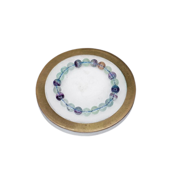 Rainbow Fluorite Bracelet - Intuition, Harmony & Energy Flow - Heavenly Crystals Online