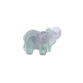 Rainbow Fluorite Elephant (106g) – Clarity, Intuition & Aura‑Balancing Energy - Heavenly Crystals Online