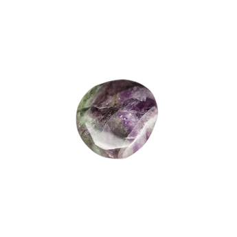 Rainbow Fluorite Flat Worry Stone – Clarity, Focus & Emotional Balance - Heavenly Crystals Online