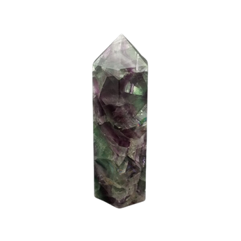 Rainbow Fluorite Generator Point (376g) – Clarity, Calm, Focus & Intuitive Alignment - Heavenly Crystals Online