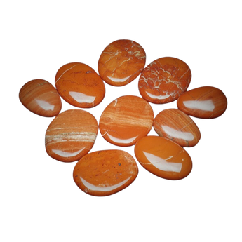 Red Jasper Worry Stone - Heavenly Crystals Online