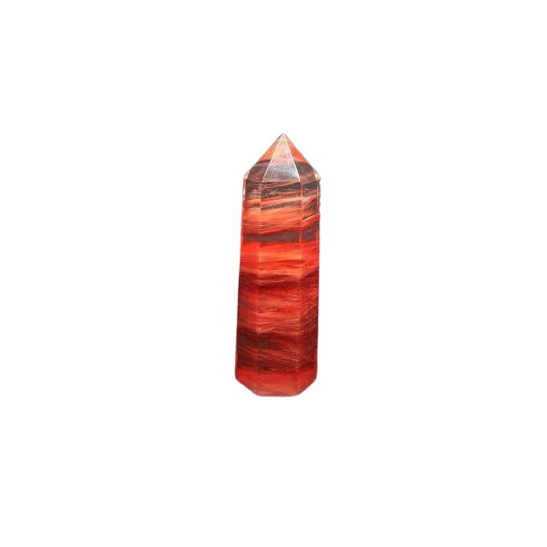 Red Smelting Quartz Generator Point 78 grams – Heavenly Crystals