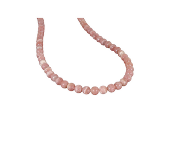 Rhodochrosite Beaded Necklace Genuine - Heavenly Crystals Online