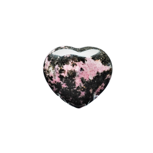 Rhodonite Heart with stand (225g) – Compassion, Emotional Healing & Heart Chakra - Heavenly Crystals Online