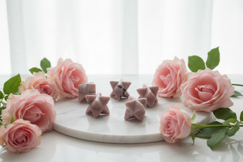Rhodonite Merkabah Star – Compassion, Emotional Healing & Sacred Geometry Balance - Heavenly Crystals Online