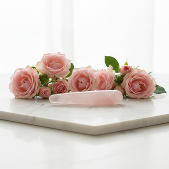 Rose Quartz Massage Wand – Self‑Love, Emotional Healing & Heart Chakra Soothing - Heavenly Crystals Online