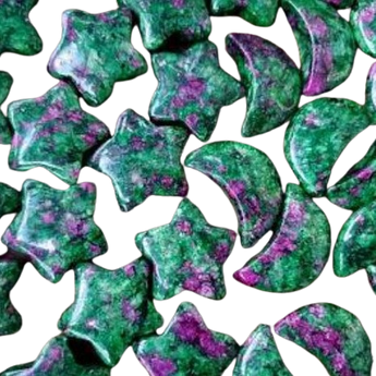 Ruby Zoisite Stars and Moons - Heavenly Crystals Online