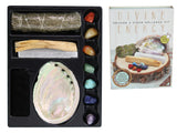 Sage and Stone - Palo Santo Smudge and Stone Wellness Kit (Colour Box) - Heavenly Crystals Online