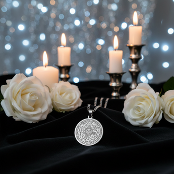 Seal of the Seven Archangels Pendant & Chain – Silver-Tone | Divine Protection & Angelic Guidance – Heavenly Crystals Online