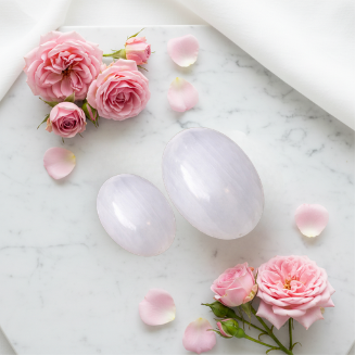 Selenite Palm Stone – Cleansing, Charging & High‑Vibration Energy - Heavenly Crystals Online