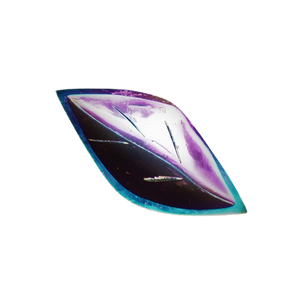 Selenite Rainbow Aura Leaf Bowl (299g) – Cleansing, Charging & High‑Vibration Energy - Heavenly Crystals Online