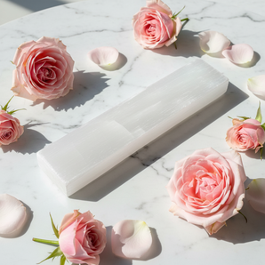 Selenite Rectangular Charging Plate for Cleansing - Heavenly Crystals Online