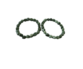 Seraphinite Tumbled Bracelet – Angelic Connection, Heart Healing & High‑Vibration Energy - Heavenly Crystals Online