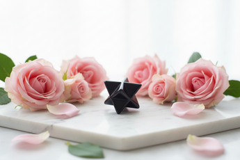 Shungite Merkabah Star – Genuine Karelia Shungite for Protection, Balance & Sacred Geometry Energy - Heavenly Crystals Online