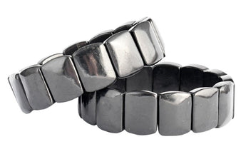 Shungite Square Bracelet Genuine - Protection, Grounding & EMF Shielding - Heavenly Crystals Online