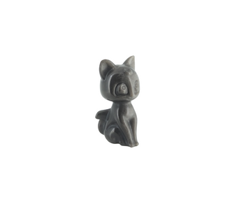 Silver Sheen Obsidian Sitting Cat (51g) – Guardian of Protection & Intuition - Heavenly Crystals Online